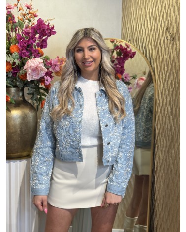 Jacket Flower Denim