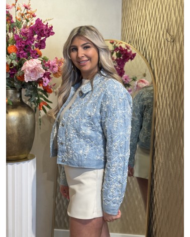 Jacket Flower Denim