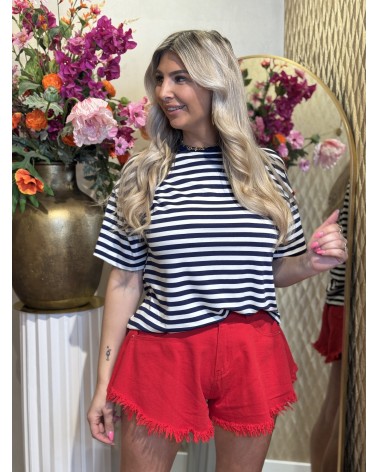 T-shirt Stripe Navy