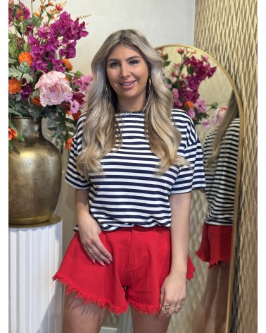 T-shirt Stripe Navy