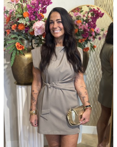 Jurk Vlinder Taupe