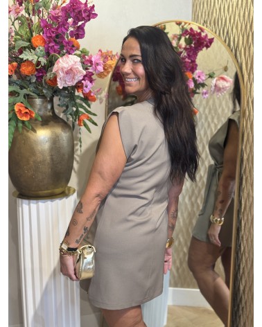 Jurk Vlinder Taupe