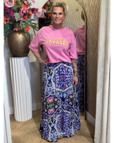 T-Shirt Club Voyages Roze