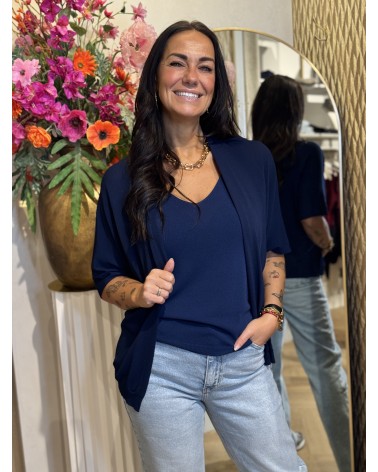 Vest Kirsten Navy Blauw