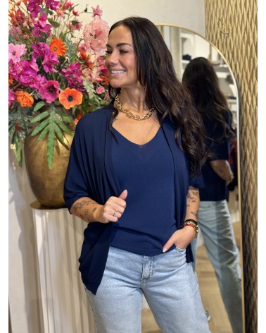 Vest Kirsten Navy Blauw