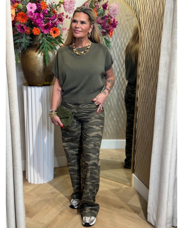 Broek Army Straight Leg