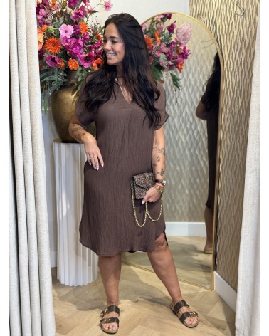 Jurk Dolly Bruin