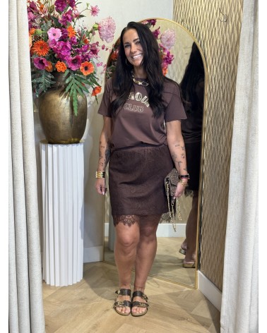 Rok Lace Bruin Azzuro