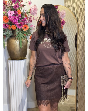 Rok Lace Bruin Azzuro