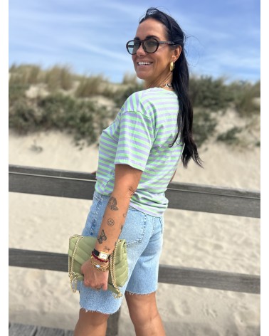 T-Shirt Sparkle groen/Lila