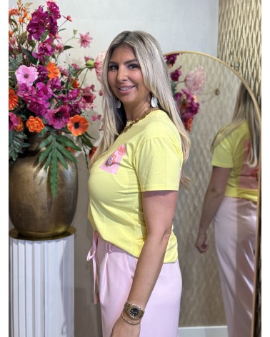 T-shirt Miami Geel