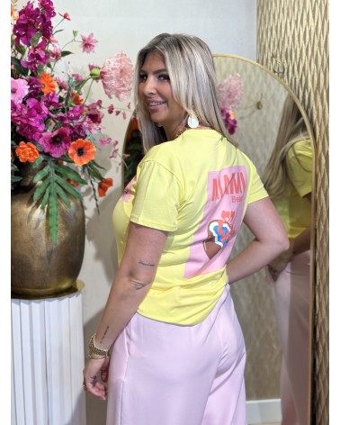 T-shirt Miami Geel