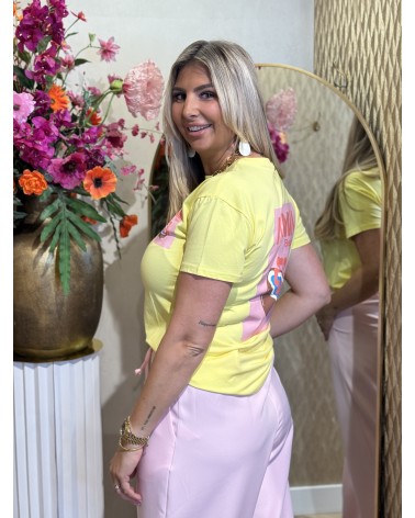 T-shirt Miami Geel
