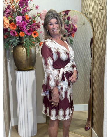 Jurk Cora Bordeaux