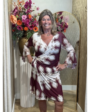 Jurk Cora Bordeaux