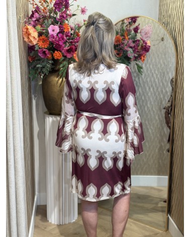 Jurk Cora Bordeaux
