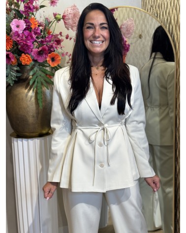 Blazer Getailleerd Off White Ambika