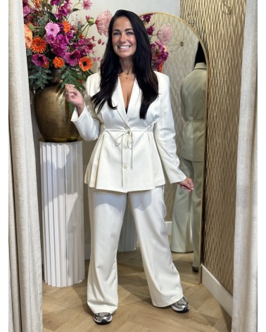 Blazer Getailleerd Off White Ambika