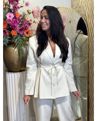 Blazer Getailleerd Off White Ambika