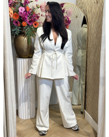 Blazer Getailleerd Off White Ambika