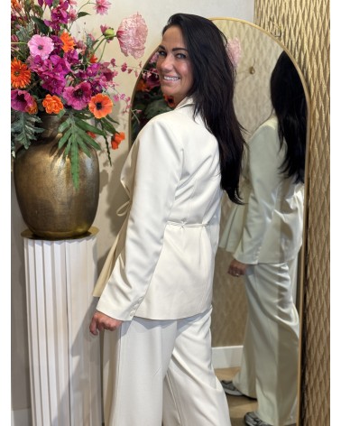 Blazer Getailleerd Off White Ambika