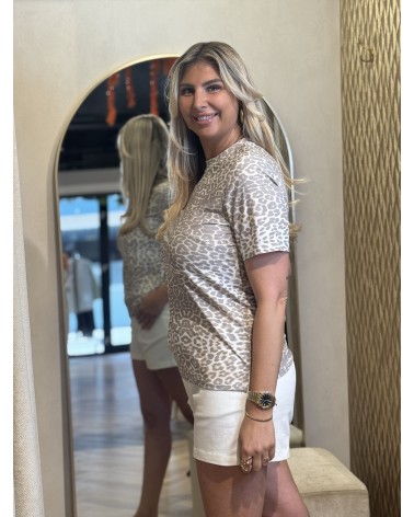 Jurk Leopard Pastel