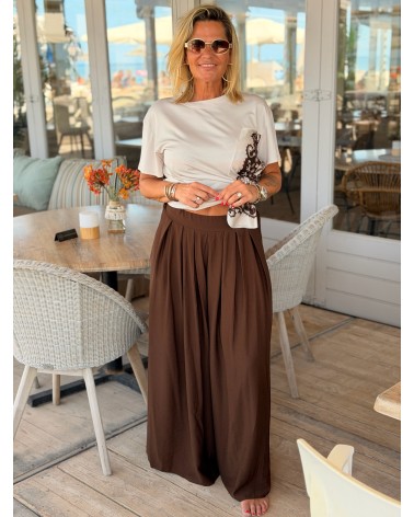 Broek Merel Bruin