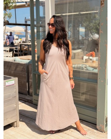 Jurk Isolde Taupe