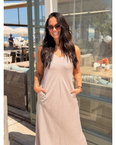 Jurk Isolde Taupe
