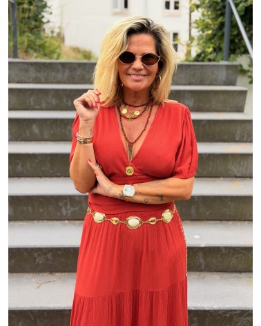 Set Eline Ambika Oranjerood