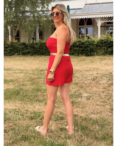 Jumpsuit Kort Ambika Rood