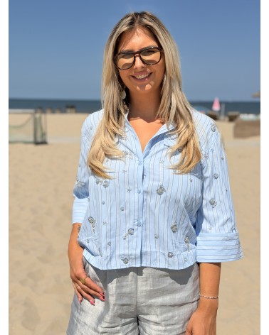 Blouse Ocean Blauw