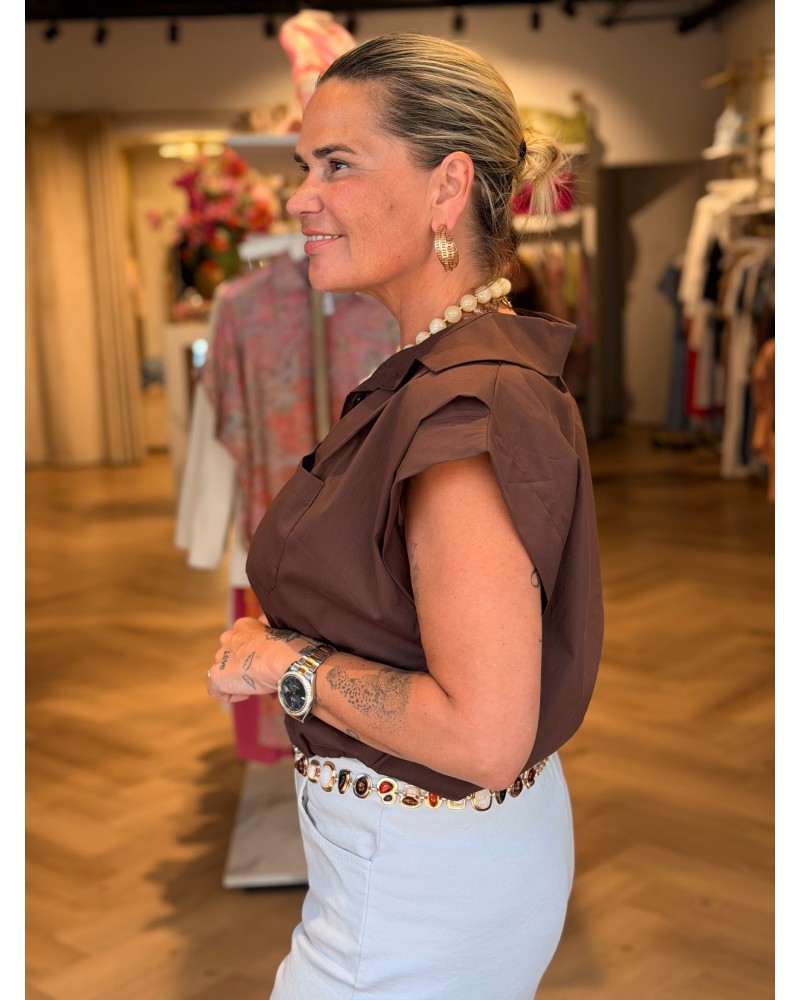 Blouse Moise Bruin