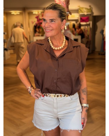 Blouse Moise Bruin
