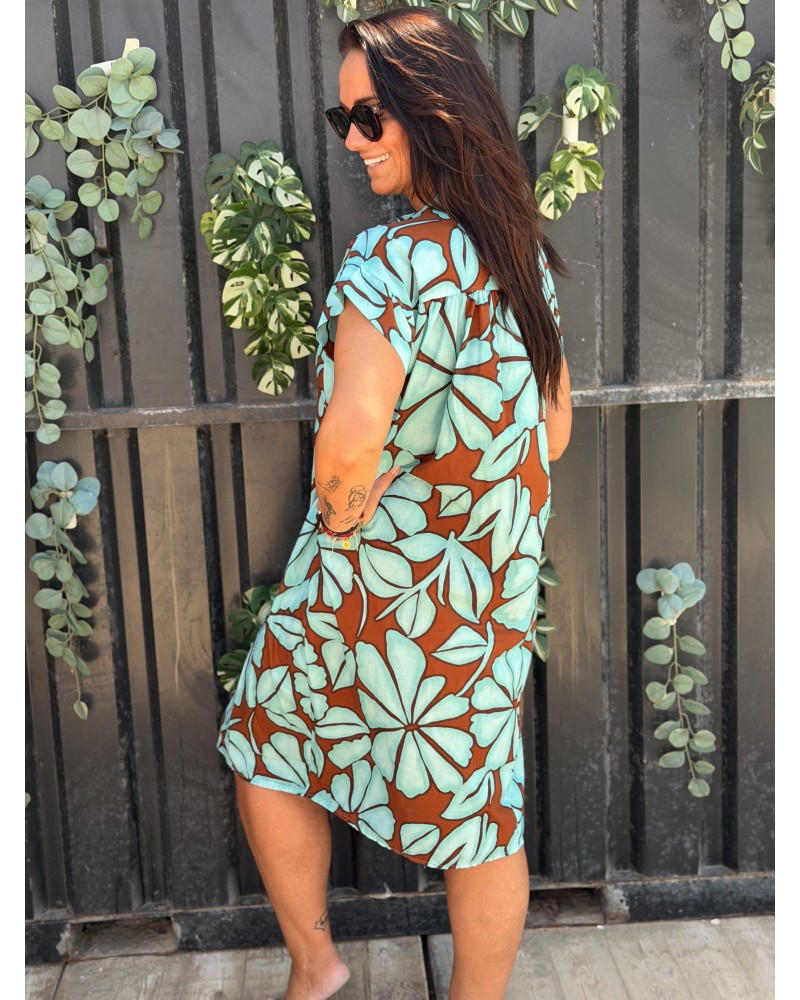Jurk Hawai Turquoise