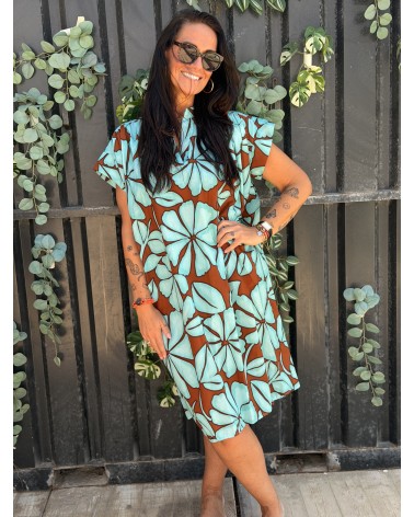 Jurk Hawai Turquoise