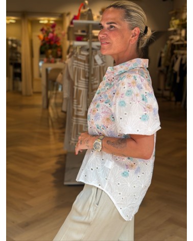 Blouse Flower Wit