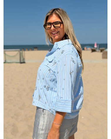 Blouse Azzurro Blauw