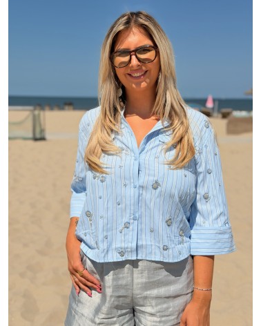 Blouse Azzurro Blauw