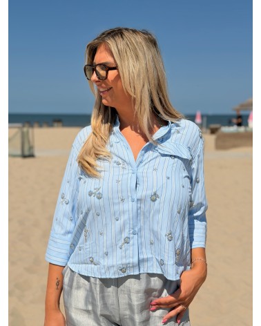 Blouse Azzurro Blauw