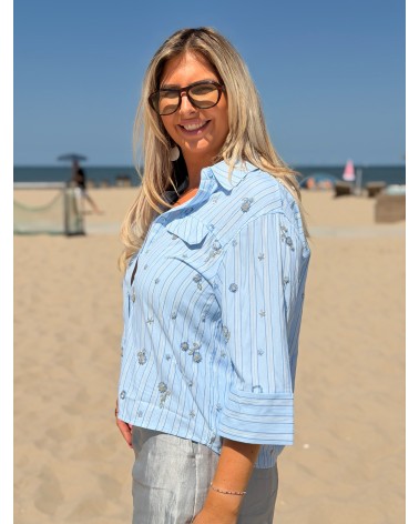 Blouse Azzurro Blauw