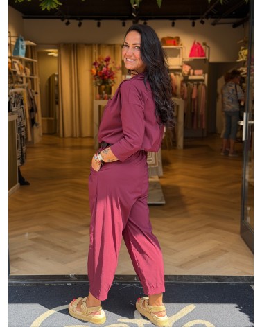 Blouse Isadee Driekwart Mouw Bordeaux