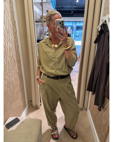 Broek Isadee Kaki Groen