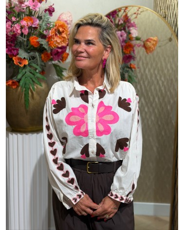 Blouse Heart Neon