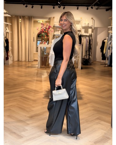Broek Leatherlook Wide Leg
