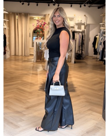Broek Leatherlook Wide Leg