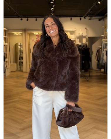 Jas Furry Donker Bruin