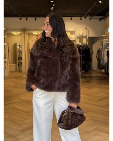 Jas Furry Donker Bruin