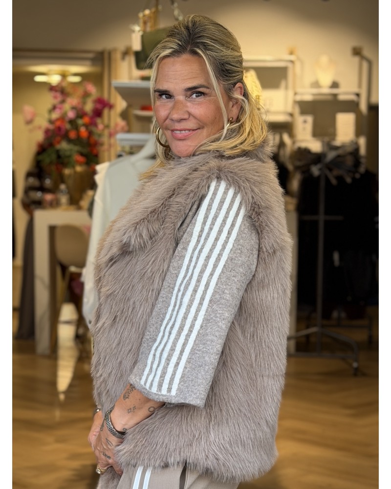 Gilet Furry Beige