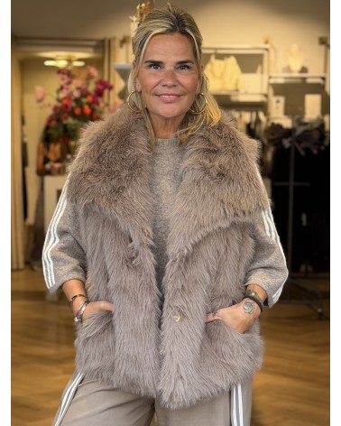 Gilet Furry Beige